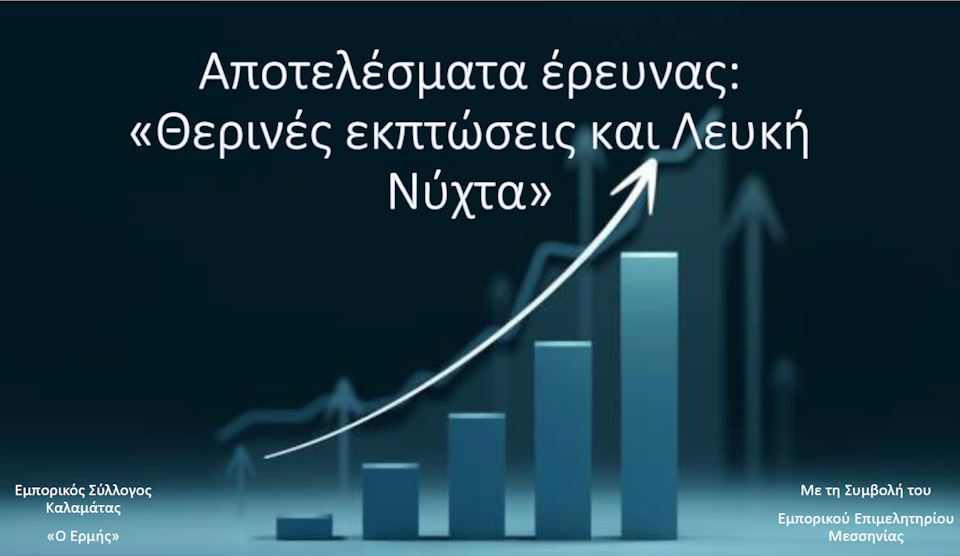 Αποτελέσματα Έρευνας Θερινών Εκπτώσεων & Λευκής Νύχτας 2024